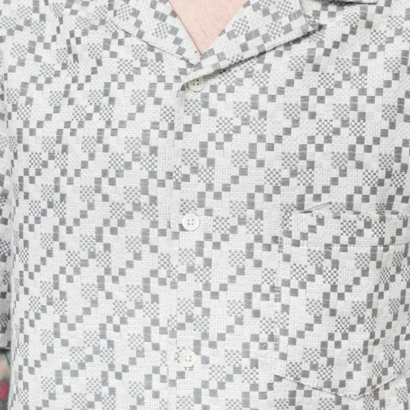 Portuguese Flannel Mosaic Shirt Grey-6