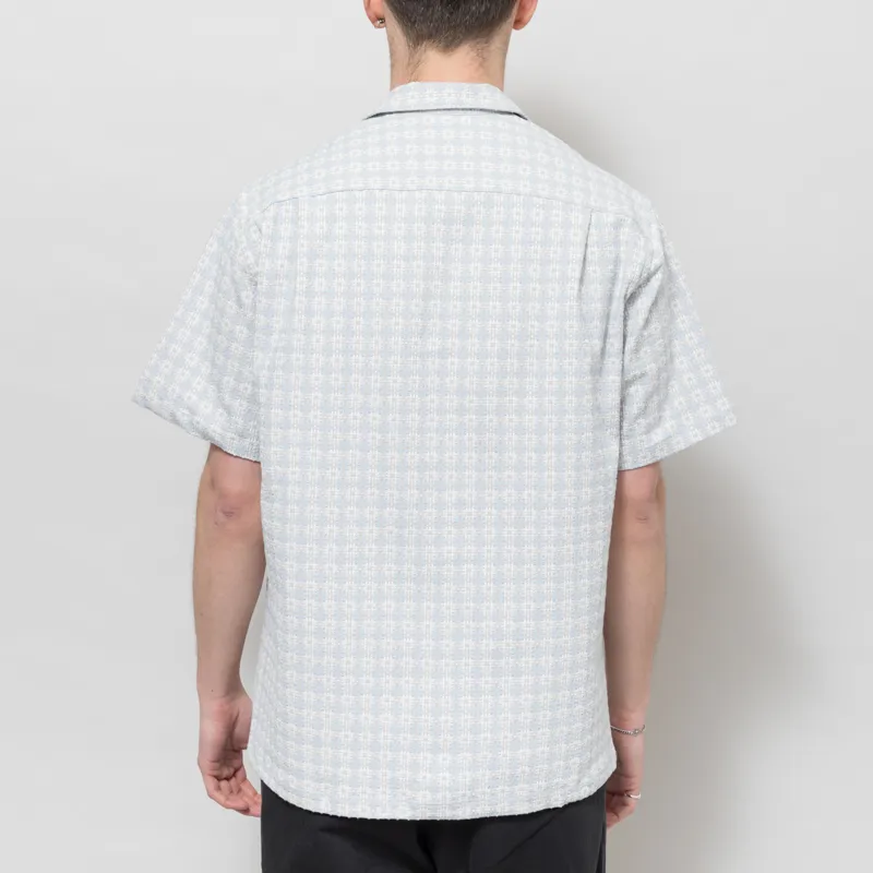 Portuguese Flannel Flower Pollen Shirt Blue-2