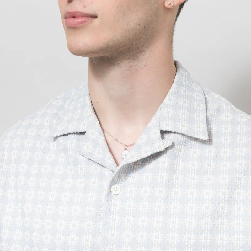 Portuguese Flannel Flower Pollen Shirt Blue-3
