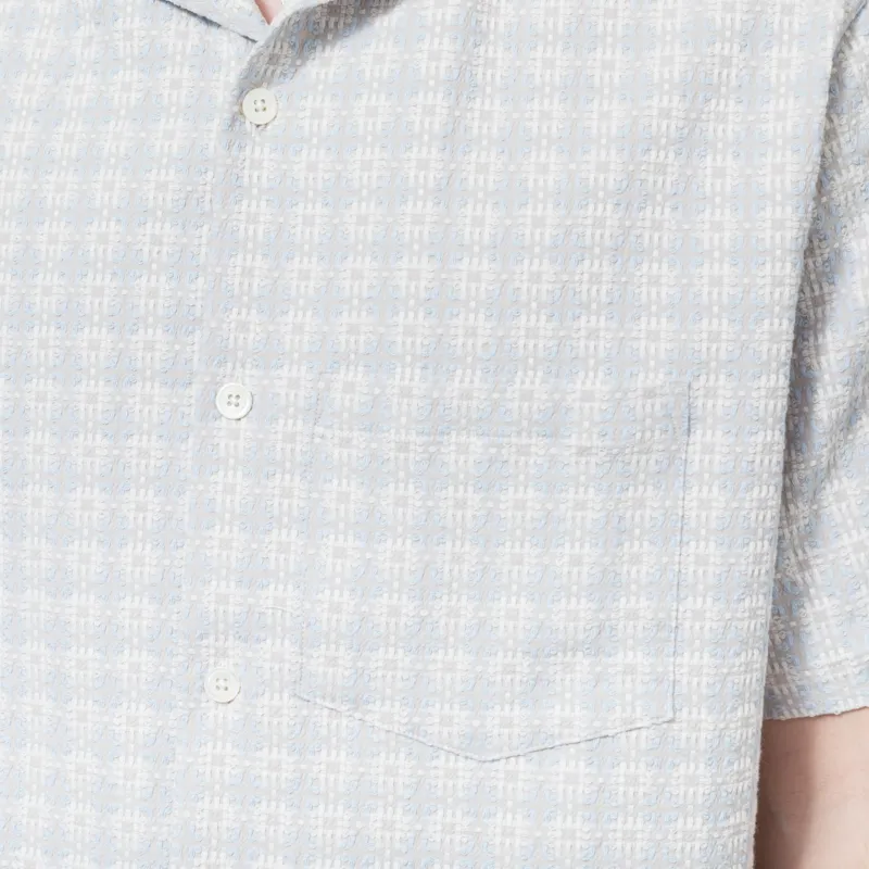 Portuguese Flannel Flower Pollen Shirt Blue-4