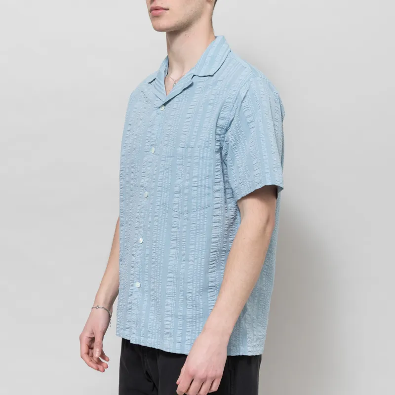 Portuguese Flannel Prana Shirt Blue-1