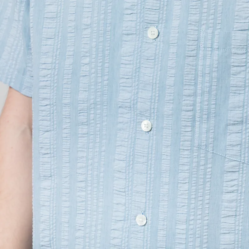 Portuguese Flannel Prana Shirt Blue-5