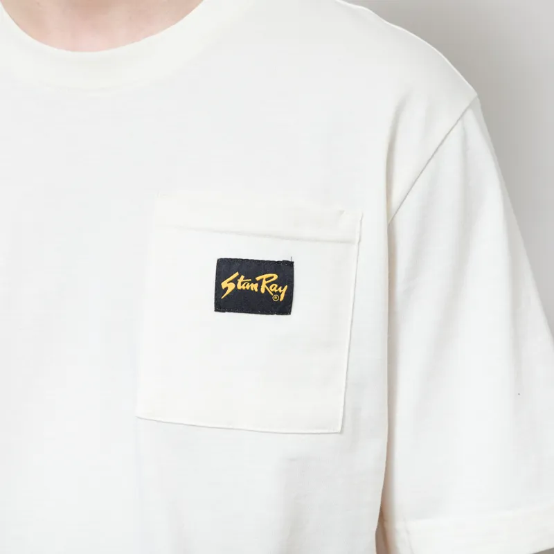 Stan Ray Patch Pocket T Shirt White-2