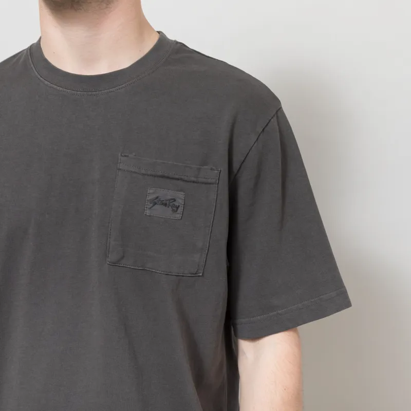 Stan Ray Patch Pocket T Shirt Raven Black-3