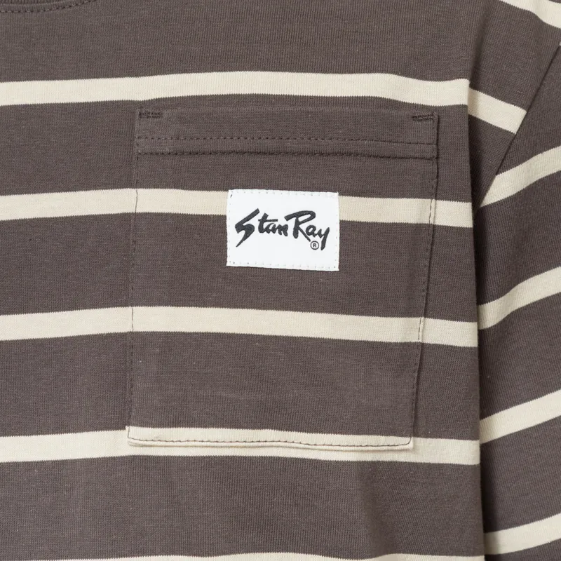 Stan Ray Stripe T Shirt Raven Eucalyptus-3