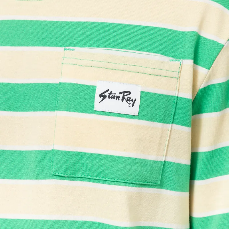 Stan Ray Stripe T Shirt Island Green Sunlight-3