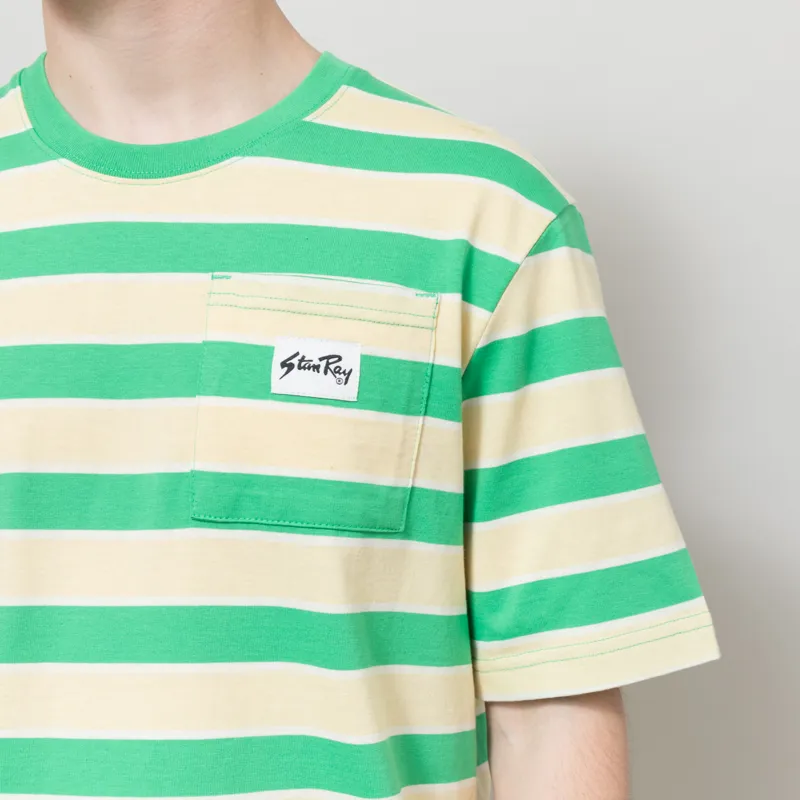 Stan Ray Stripe T Shirt Island Green Sunlight-2