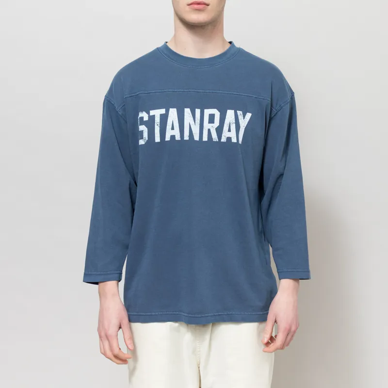 Stan Ray 3/4 Printed Football T Shirt Navy