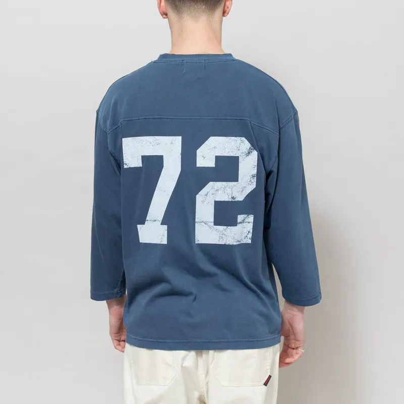 Stan Ray 3/4 Printed Football T Shirt Navy-1