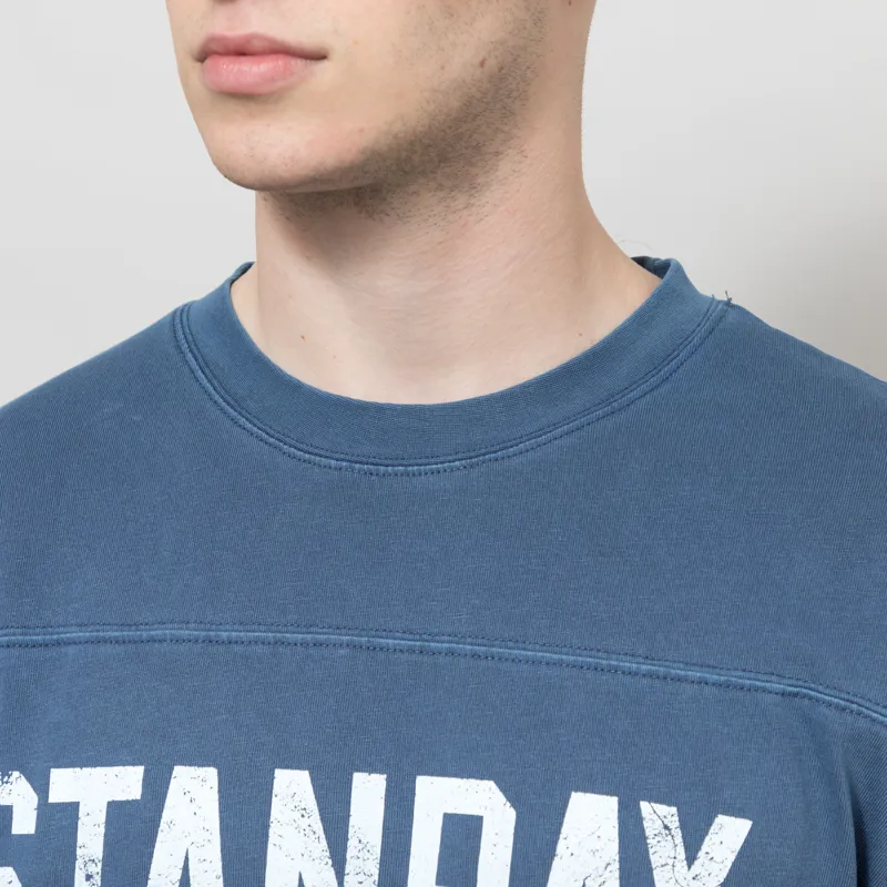 Stan Ray 3/4 Printed Football T Shirt Navy-2