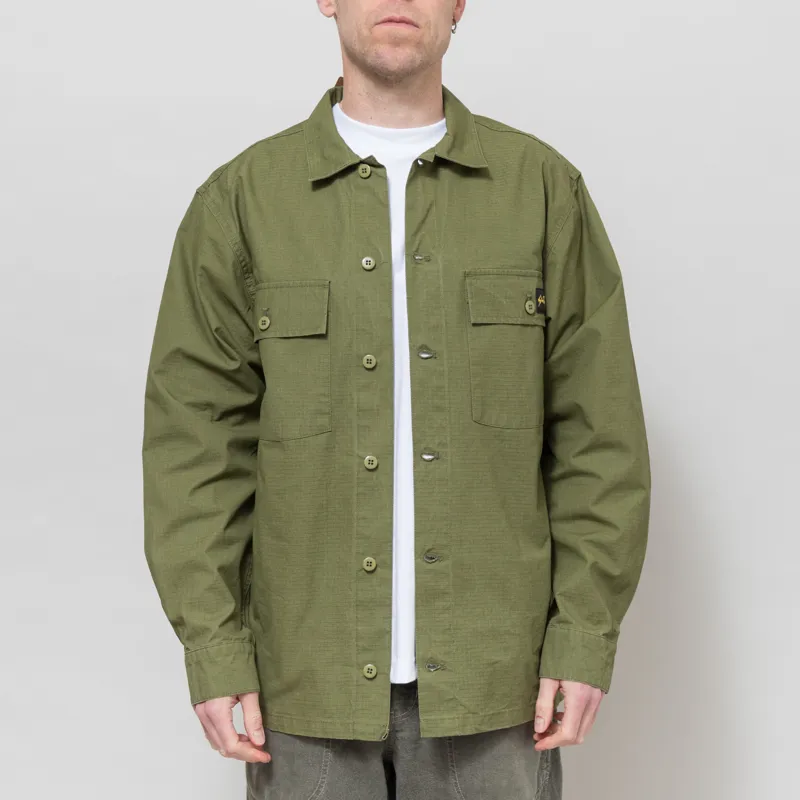 Stan Ray Long Sleeve CPO Shirt Olive Ripstop
