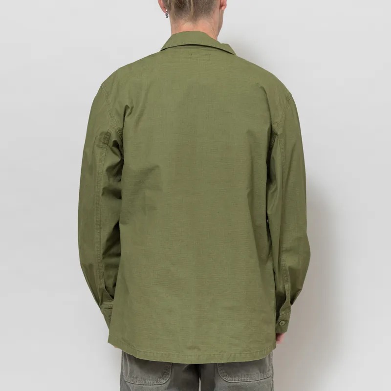 Stan Ray Long Sleeve CPO Shirt Olive Ripstop-2