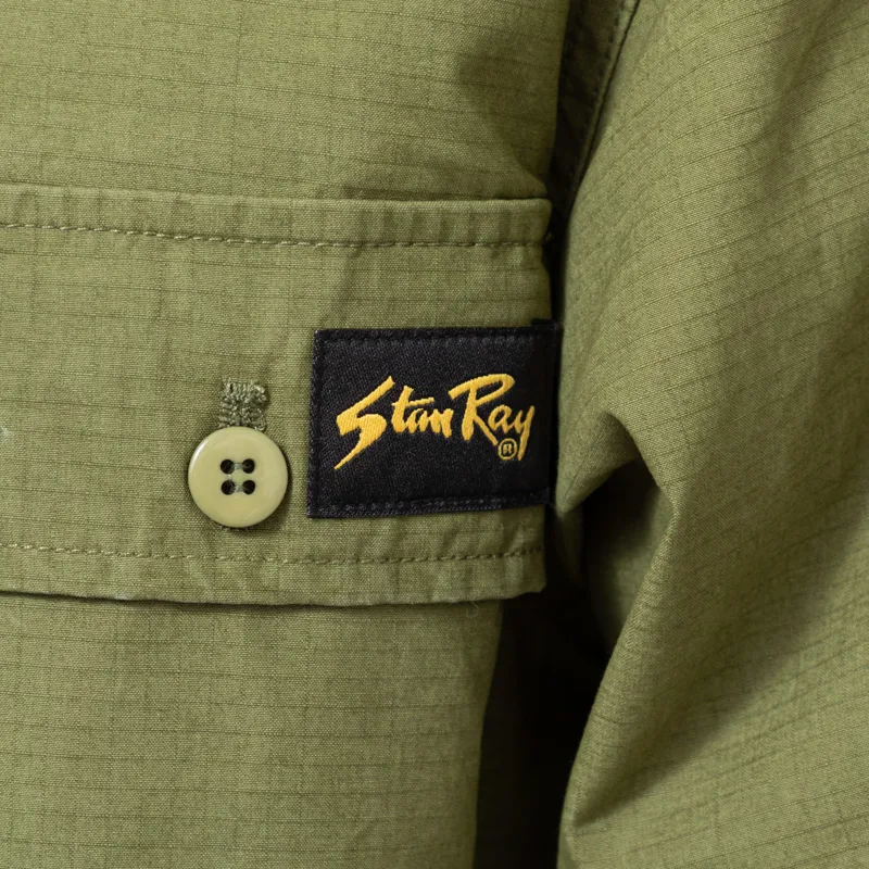 Stan Ray Long Sleeve CPO Shirt Olive Ripstop-6