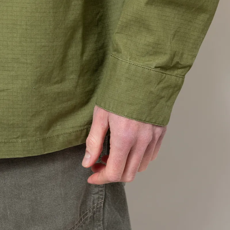 Stan Ray Long Sleeve CPO Shirt Olive Ripstop-7