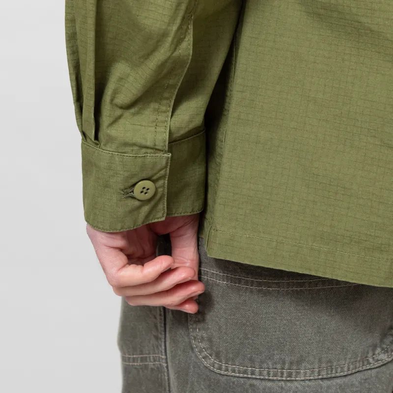 Stan Ray Long Sleeve CPO Shirt Olive Ripstop-8