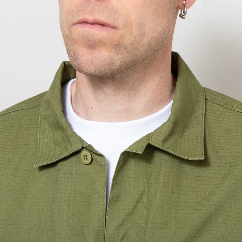 Stan Ray Long Sleeve CPO Shirt Olive Ripstop-3