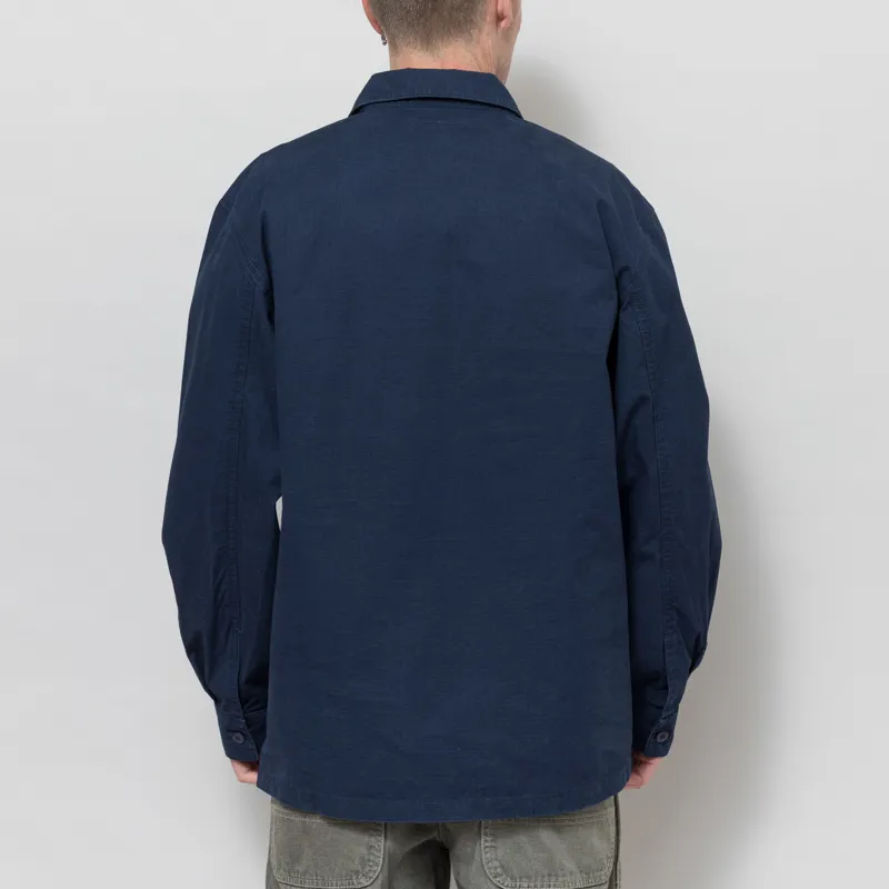 Stan Ray Long Sleeve CPO Shirt Navy Ripstop-2