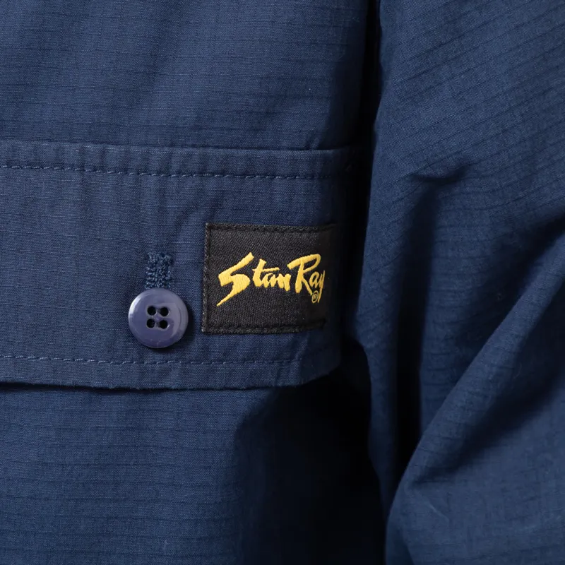 Stan Ray Long Sleeve CPO Shirt Navy Ripstop-6