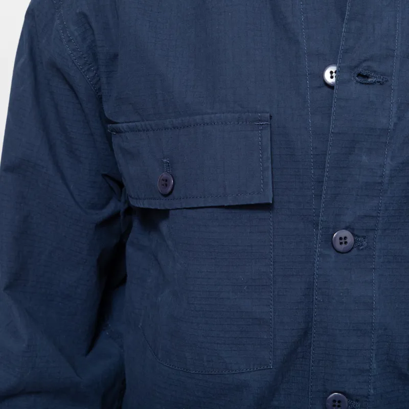 Stan Ray Long Sleeve CPO Shirt Navy Ripstop-4