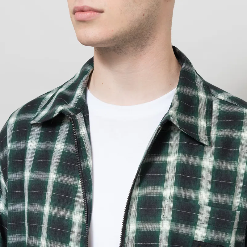 Stan Ray Zip Shirt Green Check-3