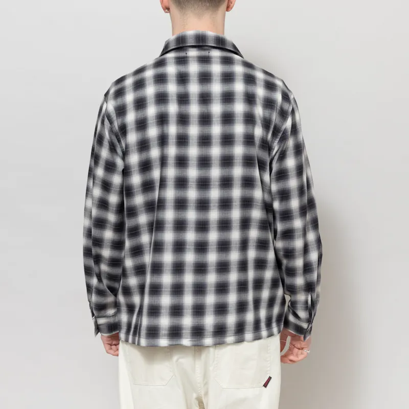 Stan Ray Zip Shirt Black Check-2