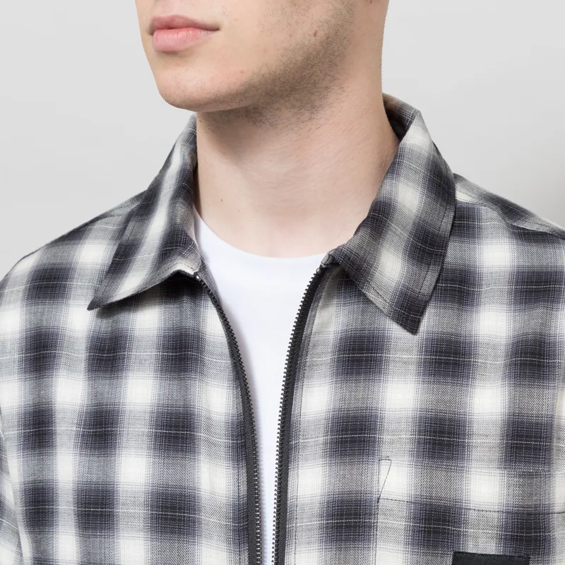 Stan Ray Zip Shirt Black Check-3