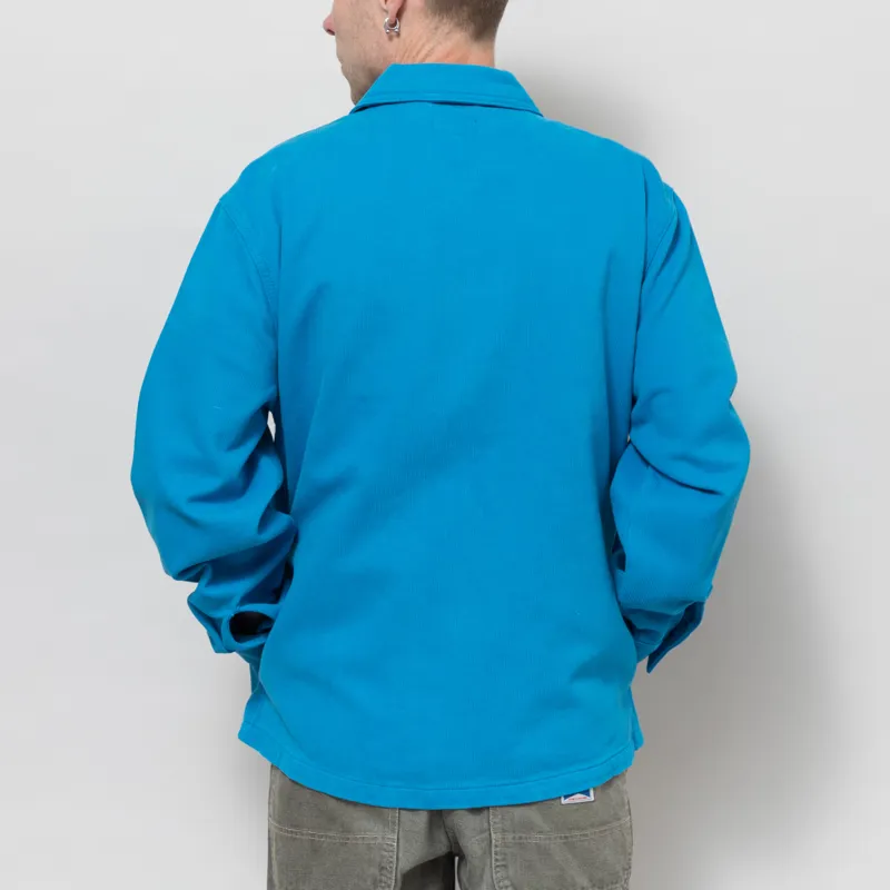 Stan Ray Zip Shirt Imperial Blue Bedford Cord-2