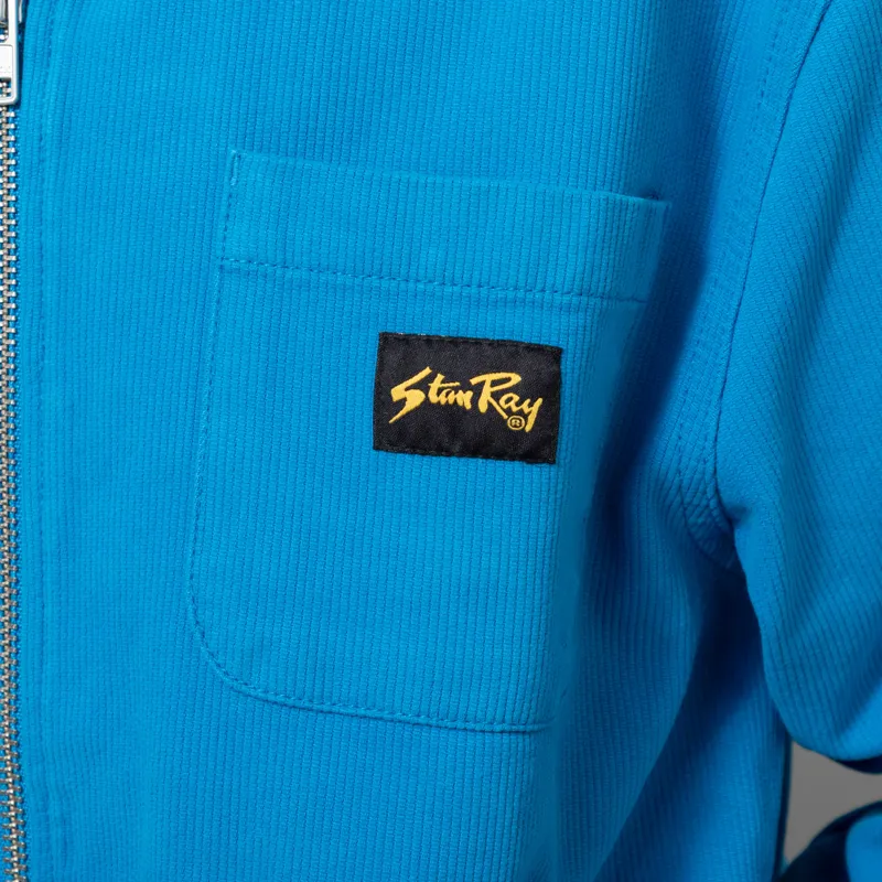 Stan Ray Zip Shirt Imperial Blue Bedford Cord-5