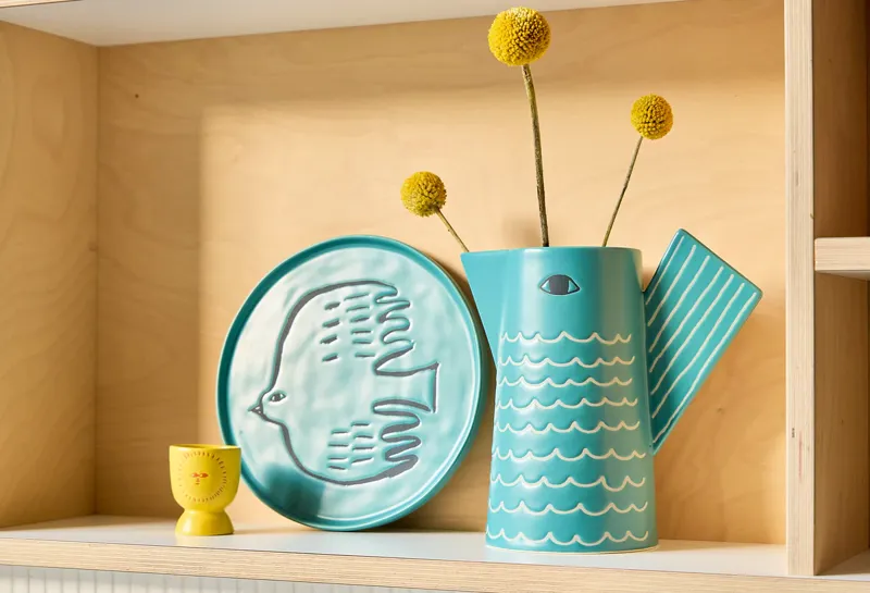 Donna Wilson Large Blue Bird Jug-5