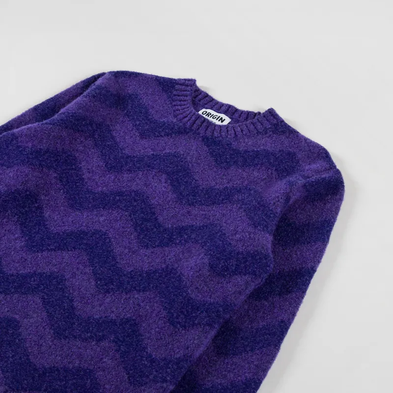 Origin Knitwear Thames Jumper Purple Cobalt-2