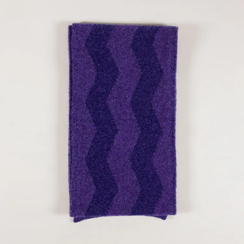 Origin Knitwear Thames Scarf Purple Cobalt-2
