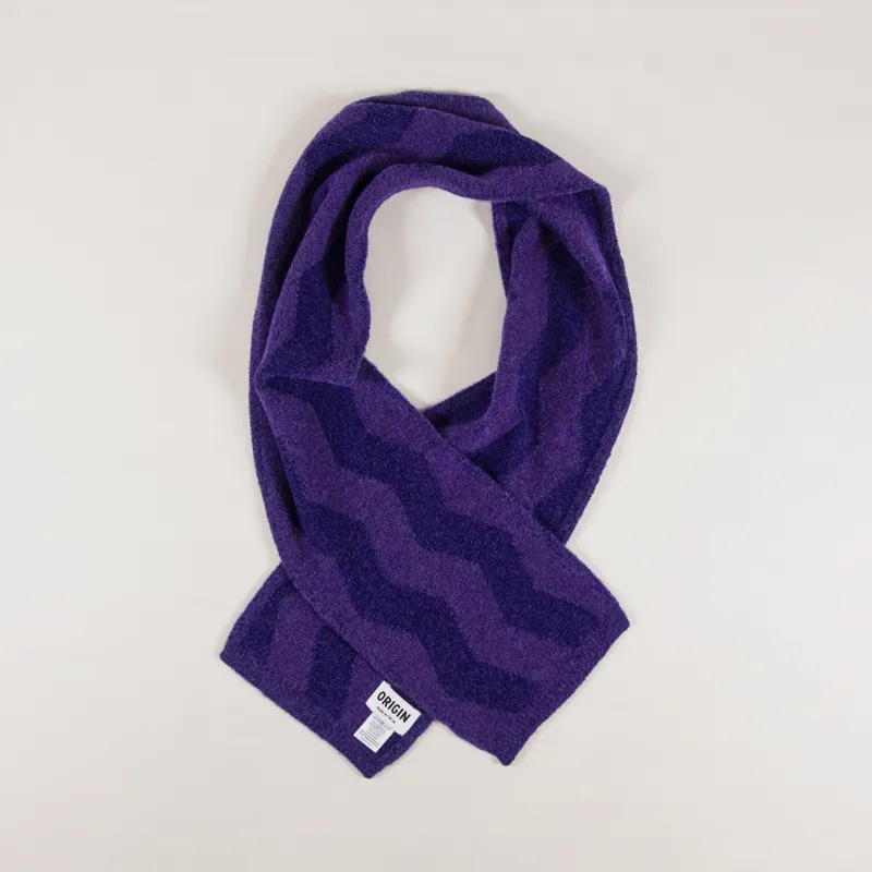 Origin Knitwear Thames Scarf Purple Cobalt-1