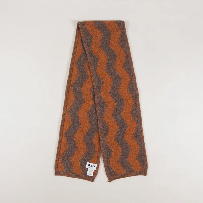 Origin Knitwear Thames Scarf Light Brown