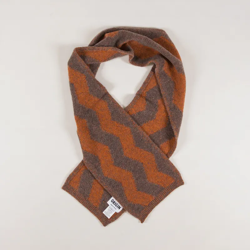 Origin Knitwear Thames Scarf Light Brown-1