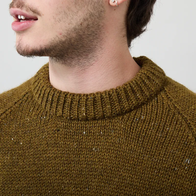 Origin Knitwear Chunky Raglan Knit Khaki-3