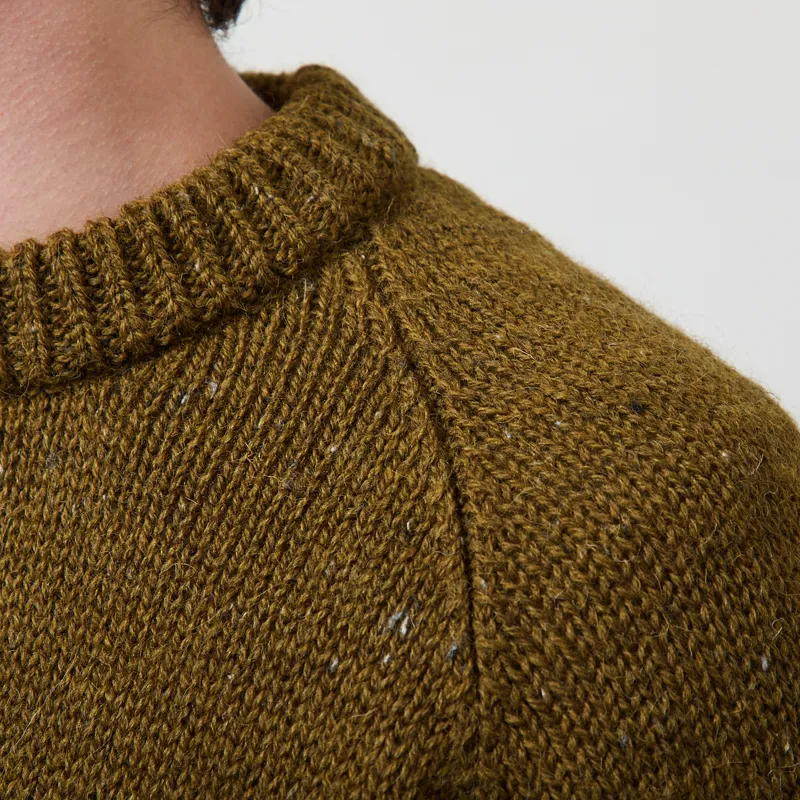 Origin Knitwear Chunky Raglan Knit Khaki-4