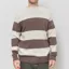 Origin Knitwear Seamless Striped Crew Swansdown