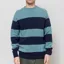 Origin Knitwear Seamless Striped Crew Cosmos