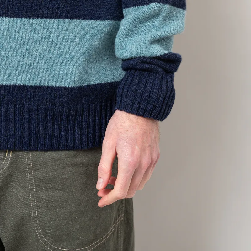 Origin Knitwear Seamless Striped Crew Cosmos-6