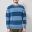 Origin Knitwear Souffle Striped Crew Dusk