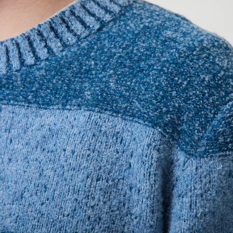 Origin Knitwear Souffle Striped Crew Dusk-4