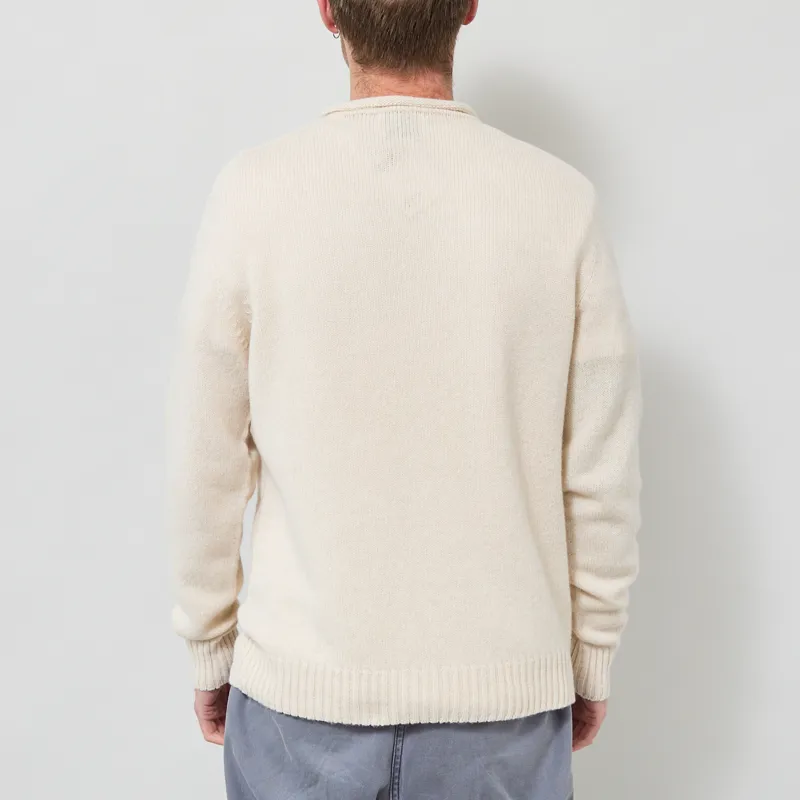 Origin Knitwear Seamless Roll Crew Almond-2