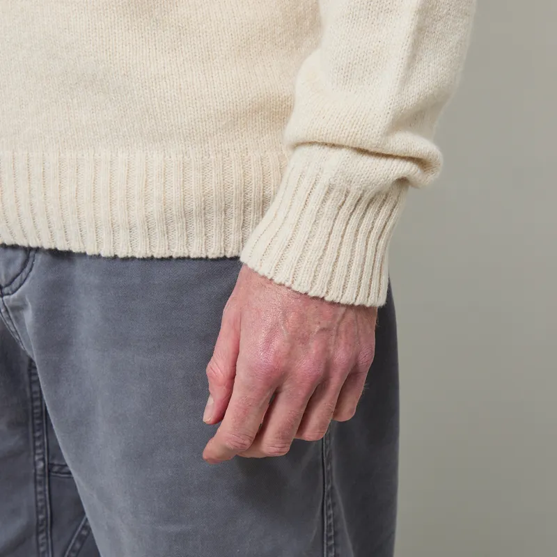 Origin Knitwear Seamless Roll Crew Almond-5