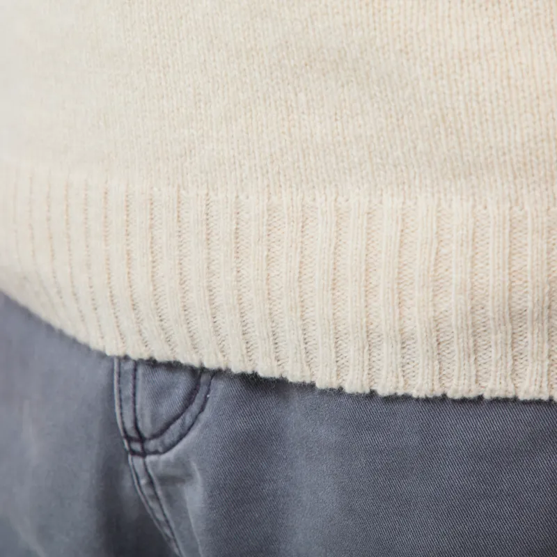 Origin Knitwear Seamless Roll Crew Almond-6