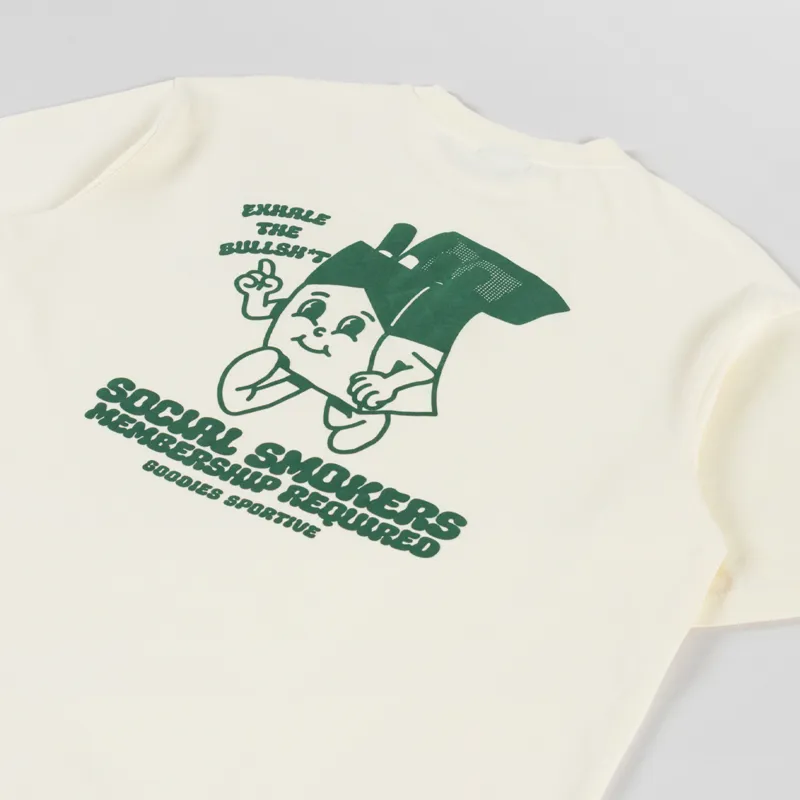 Goodies Sportive Social Smokers T Shirt Butter-2