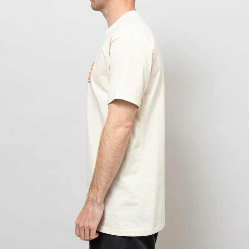 Huf Stretch T Shirt Cream-2