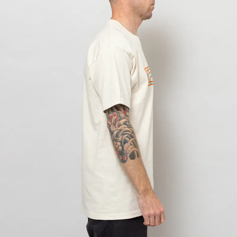 Huf Stretch T Shirt Cream-4