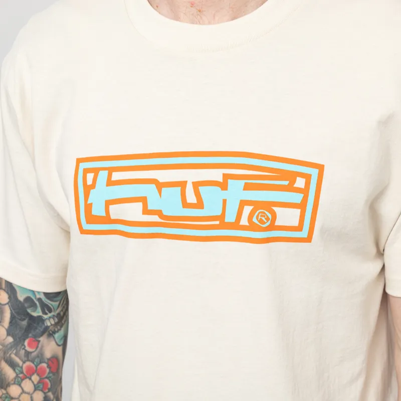Huf Stretch T Shirt Cream-5