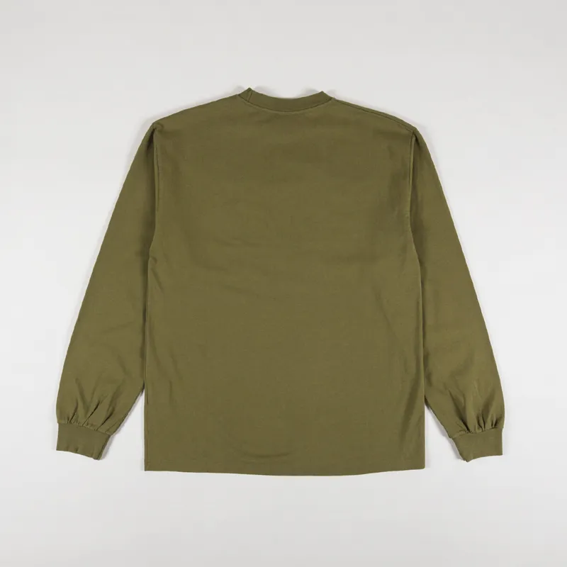 Aries Temple Long Sleeve T Shirt Olive-1