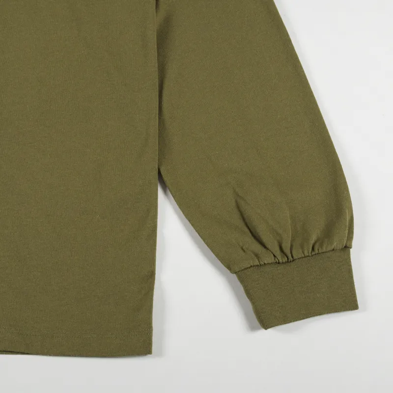 Aries Temple Long Sleeve T Shirt Olive-5
